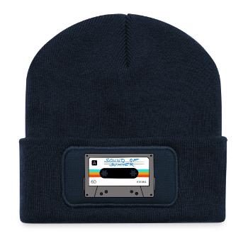 Bande - Le son de l’été - Beanie recyclé à patch - bleu marine - Devant