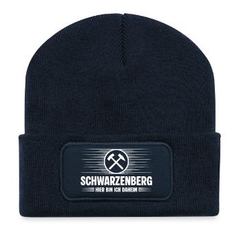 Schwarzenberg Erzgebirge - Recycelte Patch Beanie - French Navy - Vorne