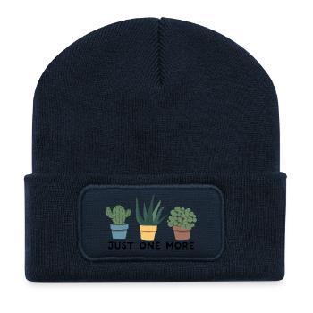 Nur noch ein lustiges Zitat für Gartenliebhaber - Recycelte Patch Beanie - French Navy - Vorne