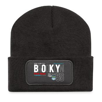Brooklyn Street Art Design Urbain - Beanie recyclé à patch - charbon - Devant