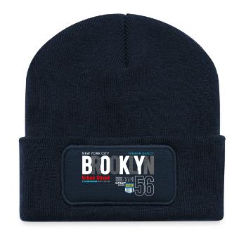 Brooklyn Street Art Urban Design - Recycelte Patch Beanie - French Navy - Vorne