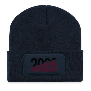Awesome_grandpa_since_2026 - Recycelte Patch Beanie - French Navy - Vorne