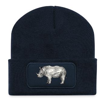 rhinoceros - Recycled Patch Beanie - french navy - Front