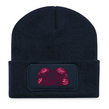 Till Death Florale Gothic | Valentine's Day - Recycled Patch Beanie - french navy - Front