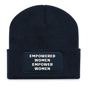 Empowered Women Empower Women  - Recycled Patch Beanie - french navy - Front