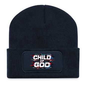 Enfant de Dieu, l’Enfant de Dieu - Beanie recyclé à patch - bleu marine - Devant
