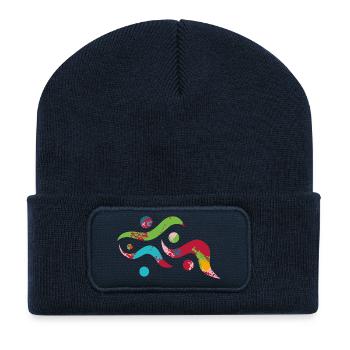 Yoga design_20 - Recycled Patch Beanie - french navy - Front