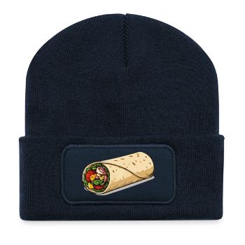 Colourful burrito wrap - Recycled Patch Beanie - french navy - Front