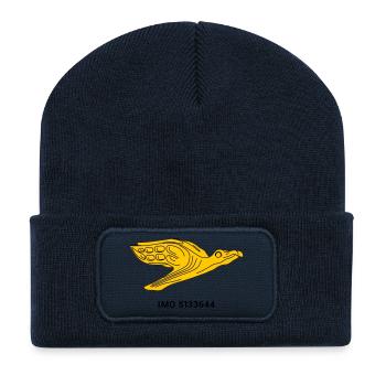 Gorch Fock - Albatros Marine Segelschiff  - Recycelte Patch Beanie - French Navy - Vorne