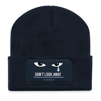 The Blue Tear – FCKNZS - Recycelte Patch Beanie - French Navy - Vorne