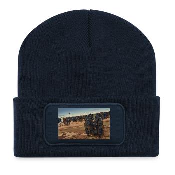 Mud Wizard - Recycelte Patch Beanie - French Navy - Vorne