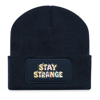 Strange Slime Script Textillus - Recycled Patch Beanie - french navy - Front
