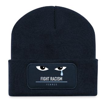 FCKNZS - FIGHT RACISM - The Blue Tear - Recycled Patch Beanie - french navy - Front