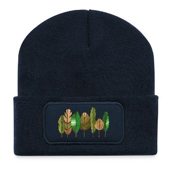 Baum - Recycelte Patch Beanie - French Navy - Vorne