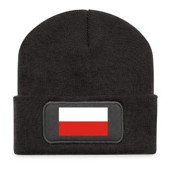 poland - Recycled Patch Beanie - dark grey - Front