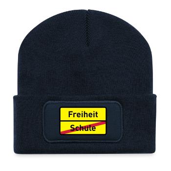 abishirt schulabschluss abimotiv 2010 gymnasium - Recycelte Patch Beanie - French Navy - Vorne