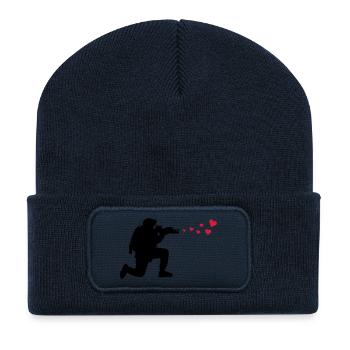 soldat herzen - Recycelte Patch Beanie - French Navy - Vorne