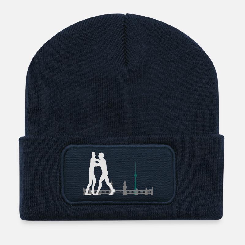 Berlin - Recycelte Patch Beanie - French Navy