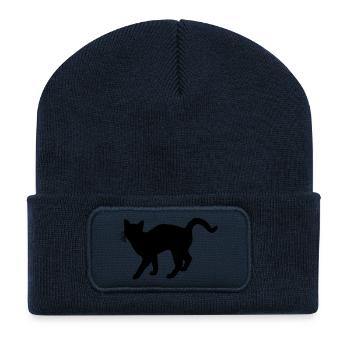 cat - Recycled Patch Beanie - french navy - Front