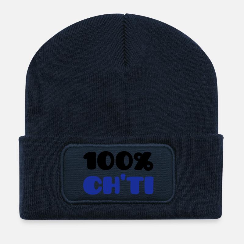 Ch'ti 100% (V) - Recycelte Patch Beanie - French Navy