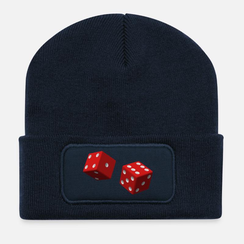 Red dice - Recycled Patch Beanie - french navy