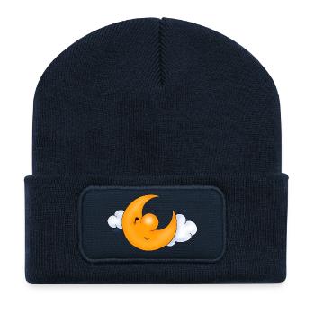 Guter Mond - Recycelte Patch Beanie - French Navy - Vorne