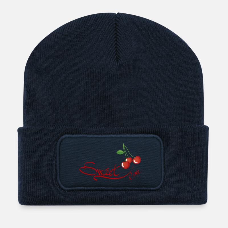 cherry - Recycled Patch Beanie - french navy