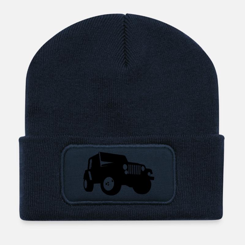 Jeep - Geländewagen - Recycelte Patch Beanie - French Navy