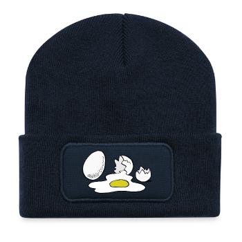 Eier,Ei,kaputt - Recycelte Patch Beanie - French Navy - Vorne