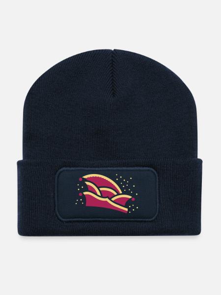 Narrekapp e 2C - Recycled Patch Beanie - french navy