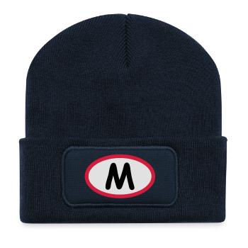 M - Genug ist genug - Recycelte Patch Beanie - French Navy - Vorne