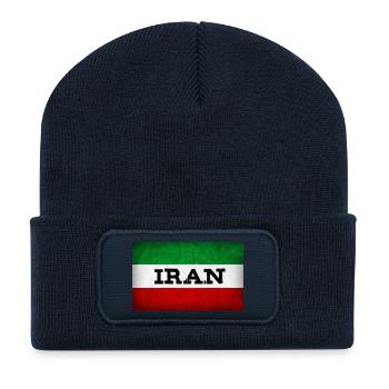 IRAN - Recycelte Patch Beanie - French Navy - Vorne