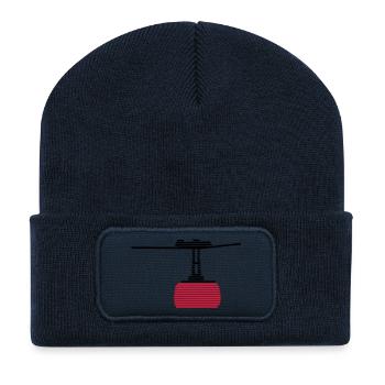 cable car - Recycled Patch Beanie - french navy - Front