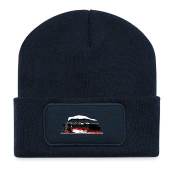 STEAM LOCOMOTIVE DB GERMANY - Recycled Patch Beanie - french navy - Front