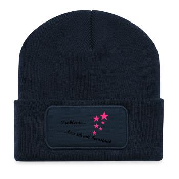 I solve problems with fairy dust - Recycled Patch Beanie - french navy - Front