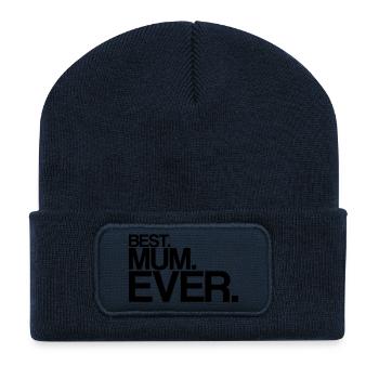 best mum ever - Recycled Patch Beanie - french navy - Front