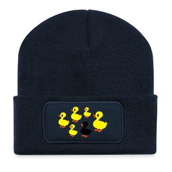 ducks - Recycled Patch Beanie - french navy - Front