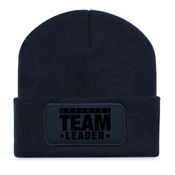 offcial_team_leader_to1 - Recycled Patch Beanie - french navy - Front