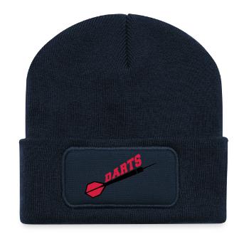 Darts Design - Recycelte Patch Beanie - French Navy - Vorne
