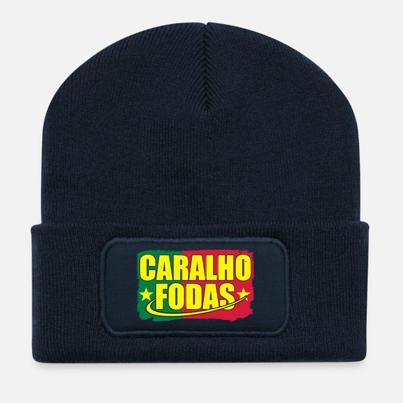 Caralho Fodas - Recycelte Patch Beanie - French Navy