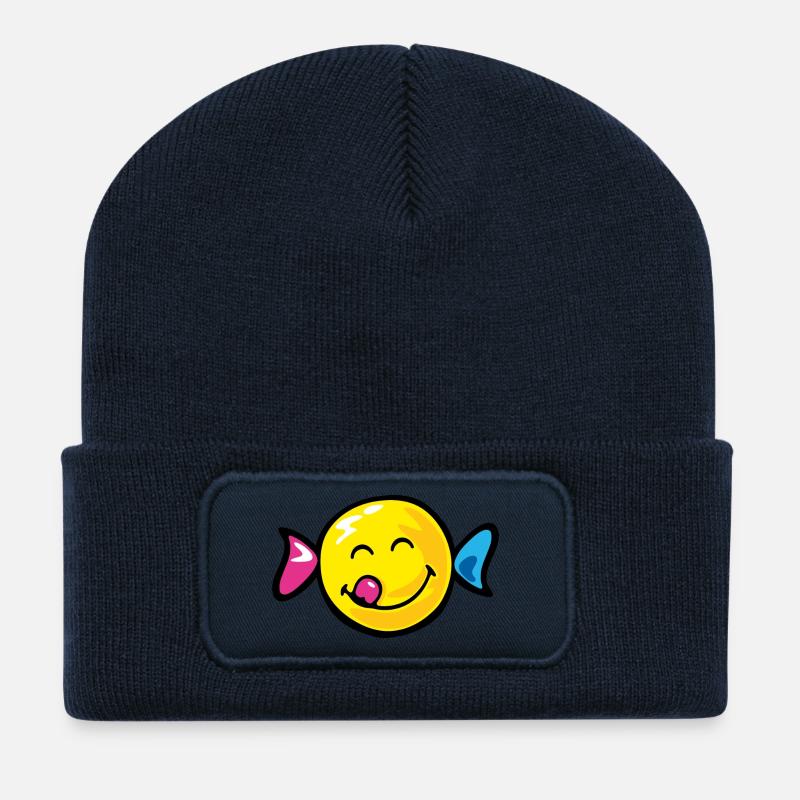 Smiley Sweety - Recycelte Patch Beanie - French Navy