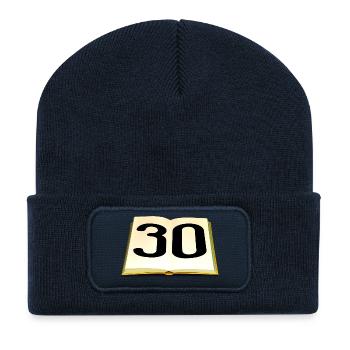 Geburtstag 30 Jahre - Recycelte Patch Beanie - French Navy - Vorne