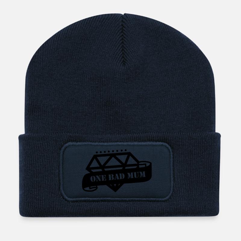 muttertag - Recycelte Patch Beanie - French Navy