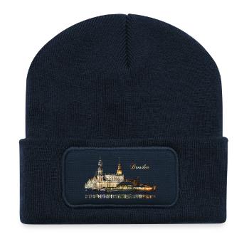 Dresden - Recycled Patch Beanie - french navy - Front