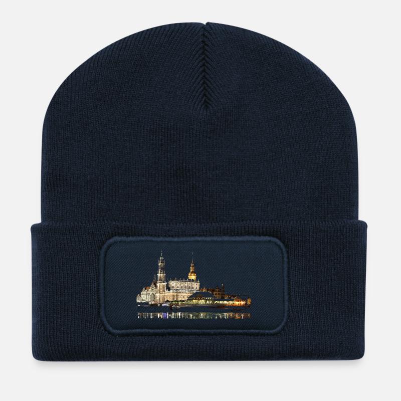 Dresden - Recycelte Patch Beanie - French Navy