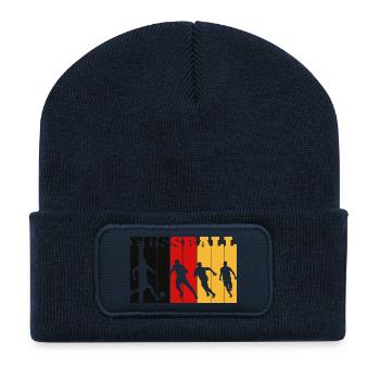 German football - Recycled Patch Beanie - french navy - Front
