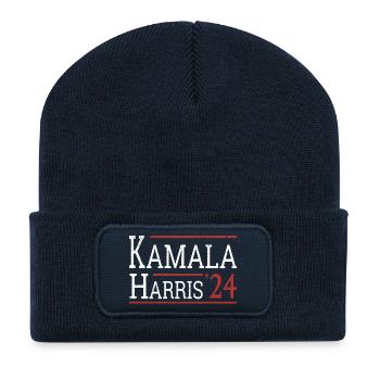 Kamala Harris Election 2024 I - Recycled Patch Beanie - french navy - Front