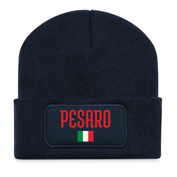 PESARO Italy Flag - Recycled Patch Beanie - french navy - Front