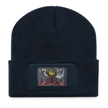 Trône du Chaos - Cartoon Royalty - Beanie recyclé à patch - bleu marine - Devant