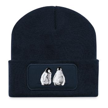 Penguin Babies - Recycled Patch Beanie - french navy - Front